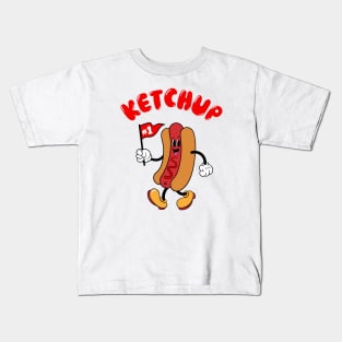 Hot Dog Race Ketchup Kids T-Shirt